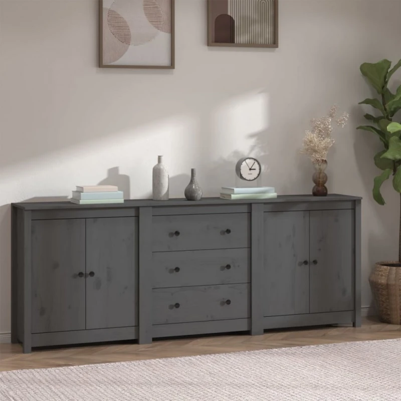 Komoda 230 cm Dekorhome Sivá