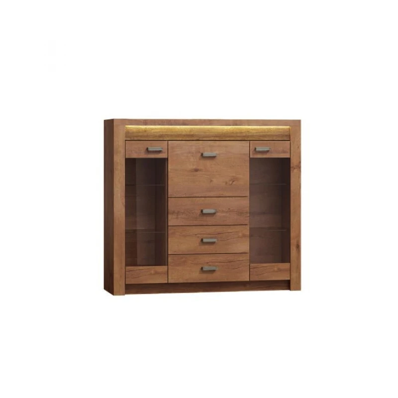 Komoda s vitrínou INFINITY 08 Tempo Kondela Jaseň svetlý