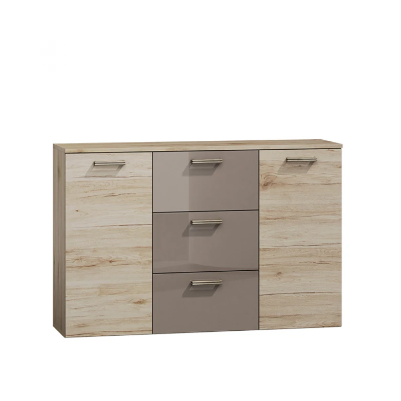 KONDELA Assor dvojdverová komoda dub san marino / latte