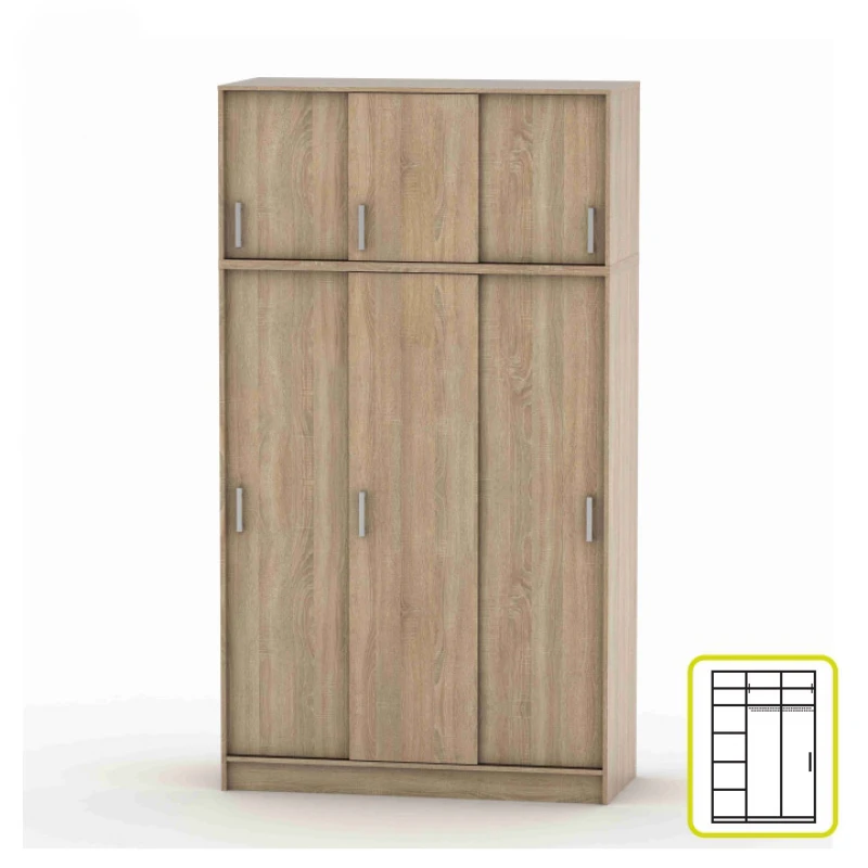 KONDELA Betty 4 BE04-010-00 šatníková skriňa dub sonoma