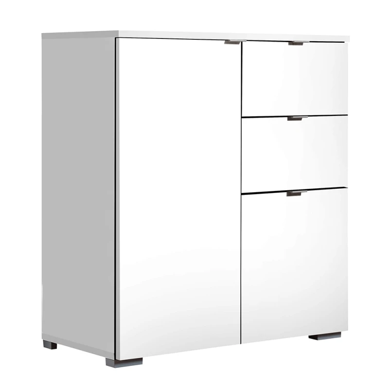 KONDELA Miranda Typ 2 dvojdverová komoda so zásuvkami biela