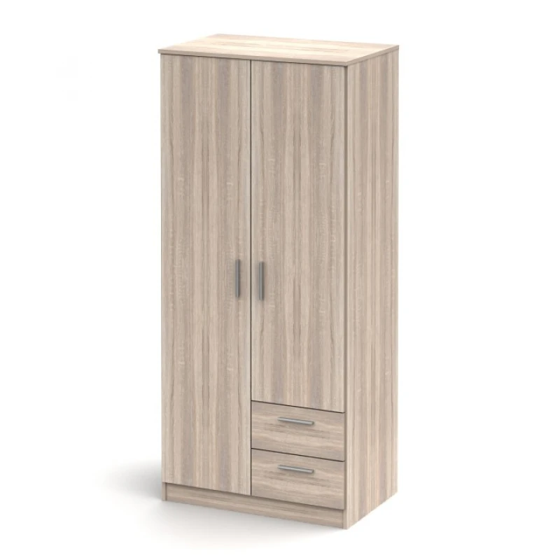 KONDELA Noko-Singa 81 2D šatníková skriňa dub sonoma