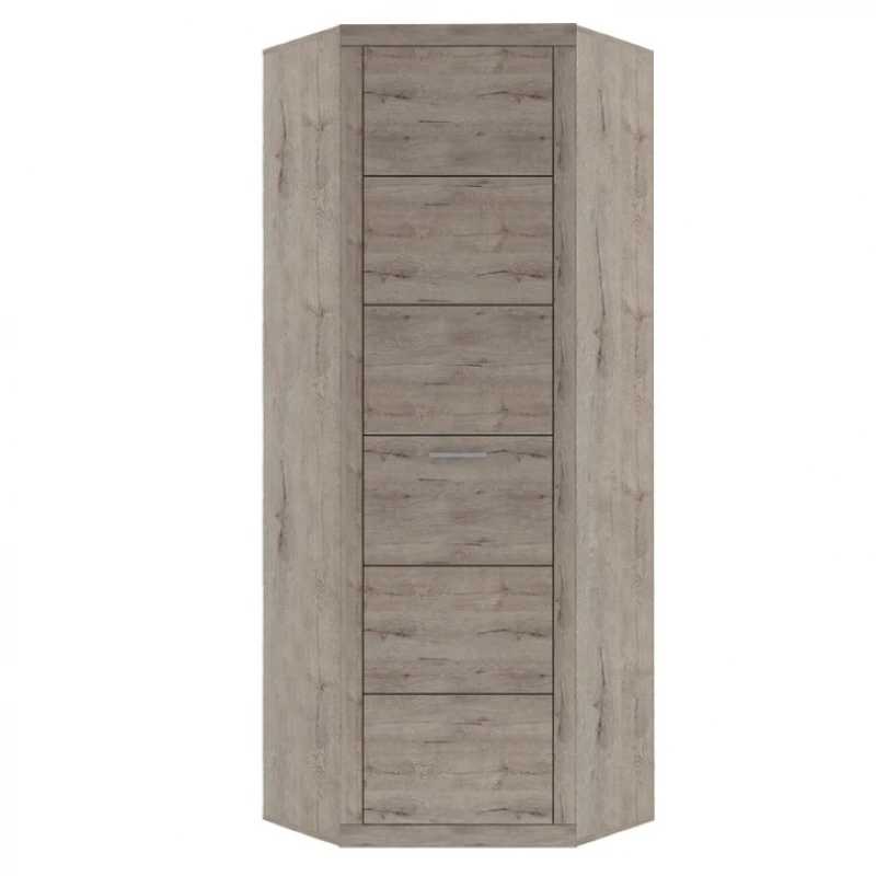 KONDELA Orestes 1D rohová šatníková skriňa dub san remo