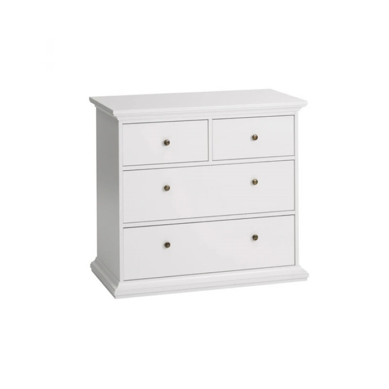 KONDELA Paris 70305 zásuvková komoda biela