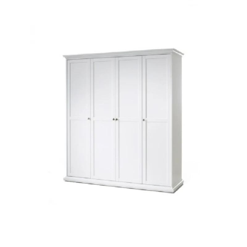 KONDELA Paris 75354 4D šatníková skriňa biela