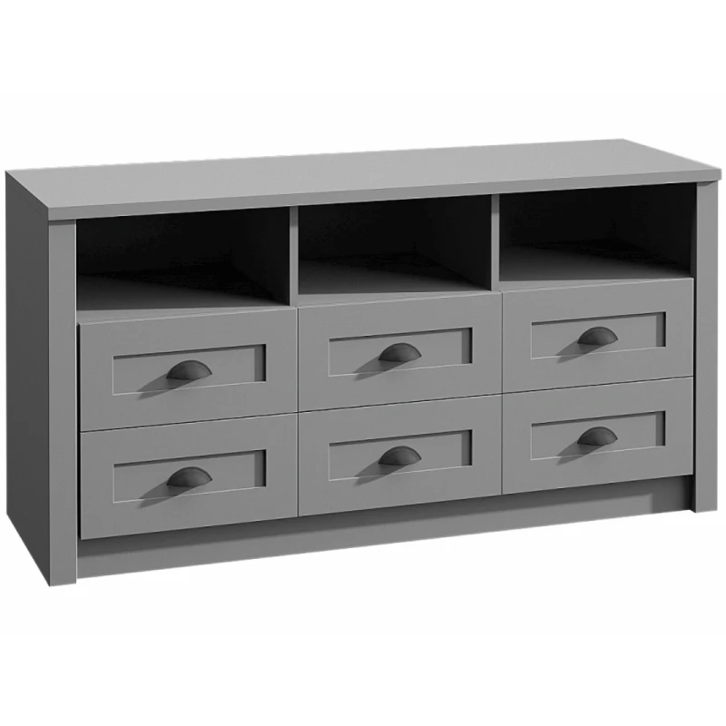 KONDELA Provance K6S komoda sivá