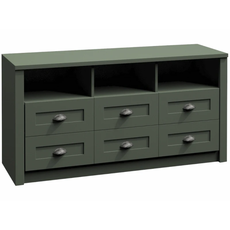 KONDELA Provance K6S komoda zelená