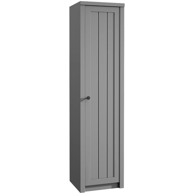 KONDELA Provance S1D policová skriňa sivá