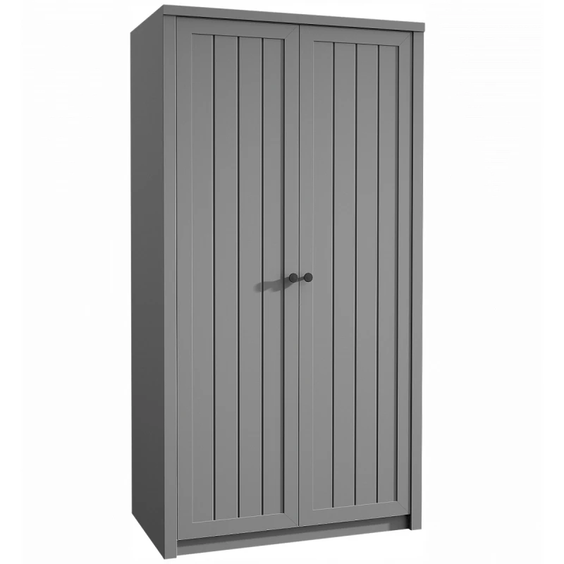 KONDELA Provance S2D dvojdverová šatníková skriňa sivá