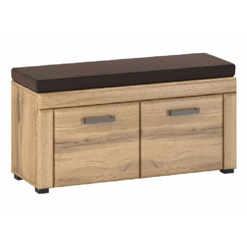 KONDELA Pusan Y botník (skrinka na topánky) dub apalačský