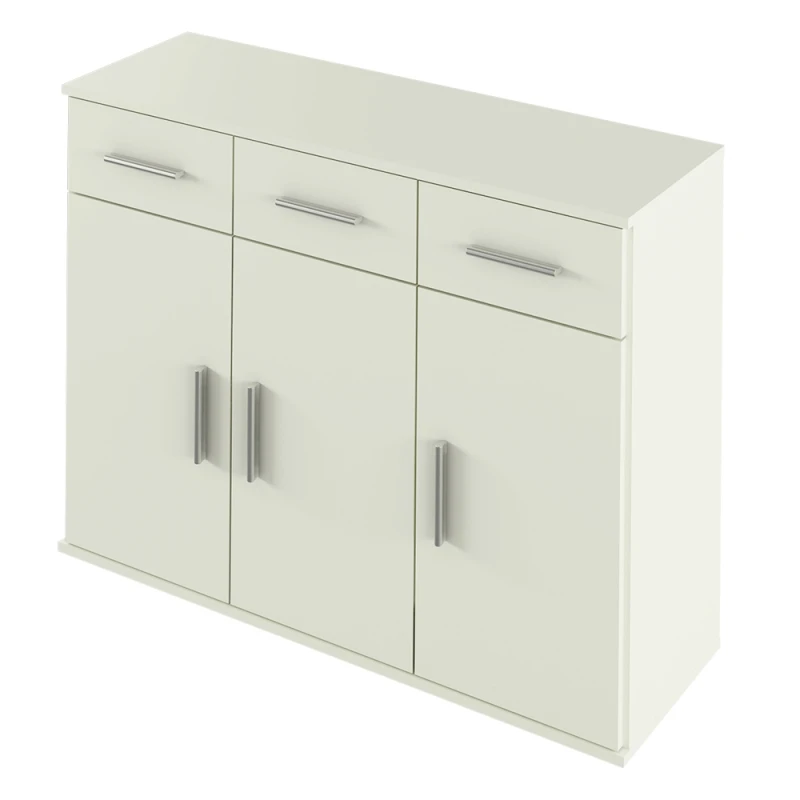 KONDELA Resita Typ 3 trojdverová komoda so zásuvkami biela