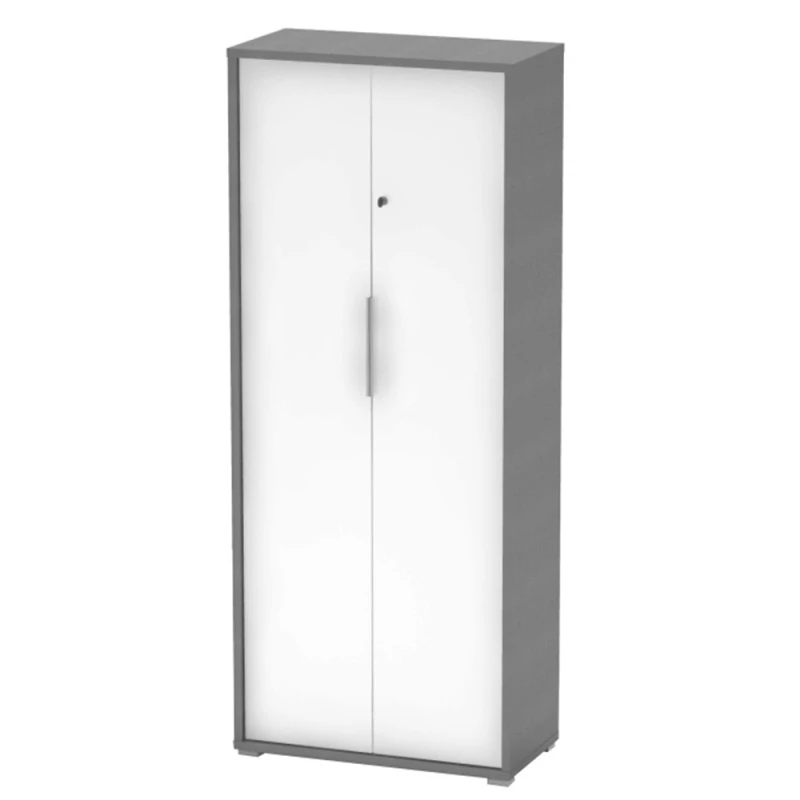 KONDELA Rioma New Typ 31 dvojdverová šatníková skriňa grafit / biela