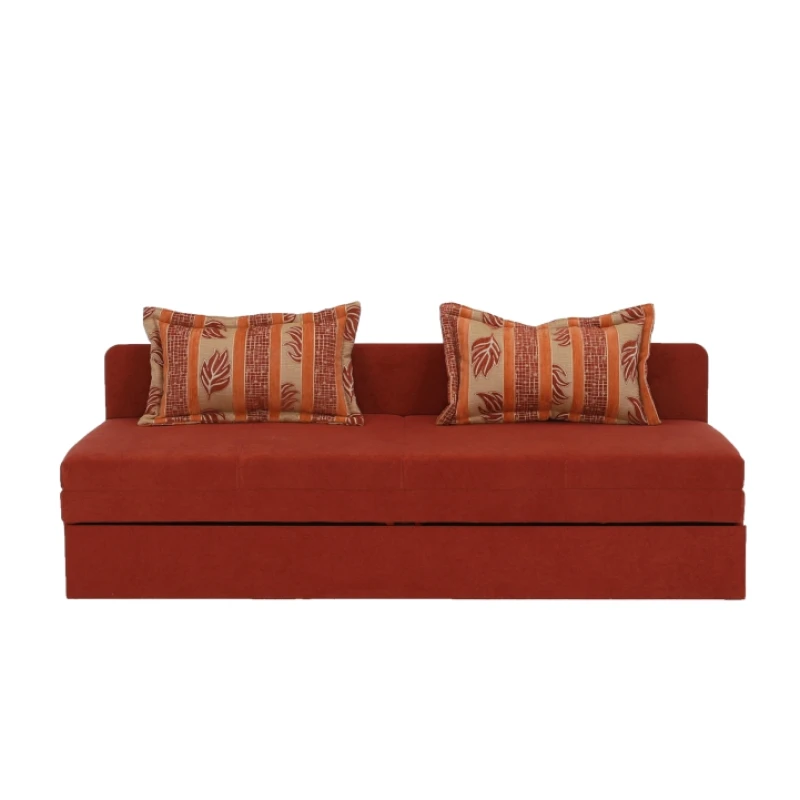 KONDELA Sara rozkladacia pohovka s úložným priestorom tehlovohnedá