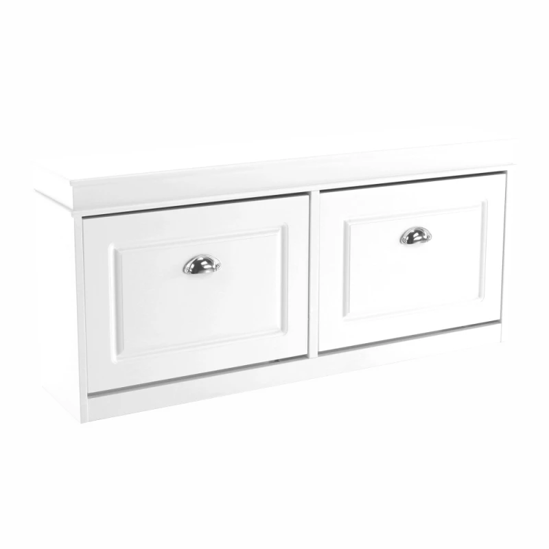 KONDELA Seber Typ 4 botník (skrinka na topánky) biela