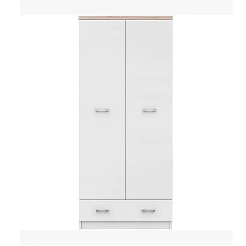 KONDELA Topty Typ 1 2D dvojdverová skriňa biela / dub sonoma