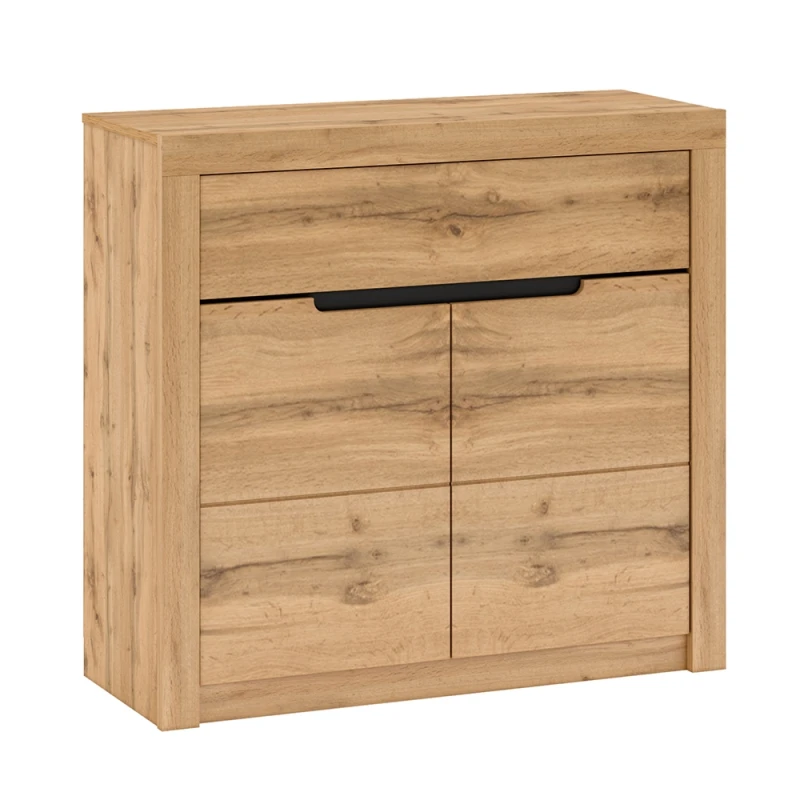 KONDELA Toronta G dvojdverová komoda so zásuvkou dub wotan