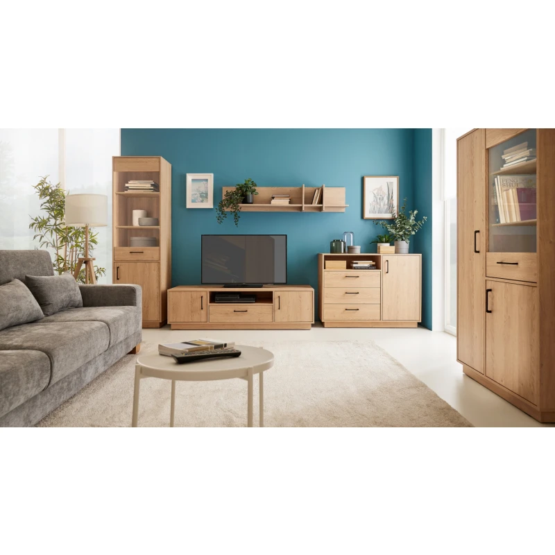 Meblar  Obývacia stena SANTIAGO Farba: dub/biela