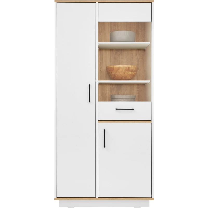 Meblar  Vitrína SANTIAGO SN3 Farba: dub/biela