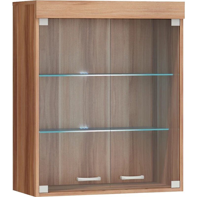 MEBLOCROSS Max MAX-06 vitrína na stenu slivka