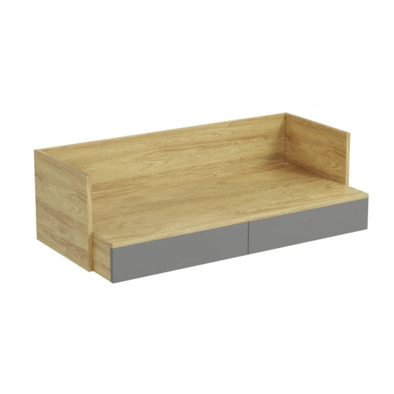 Modulárny písací stôl MOBIUS BIURKO 2S Halmar Sivá