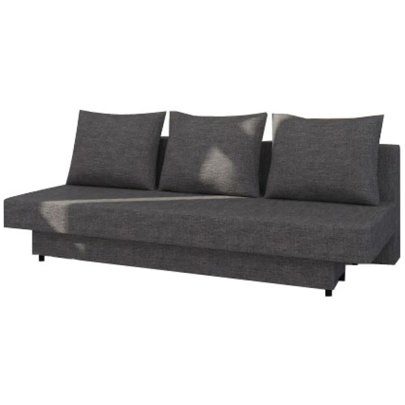 NABBI Almada rozkladacia pohovka s úložným priestorom sivá