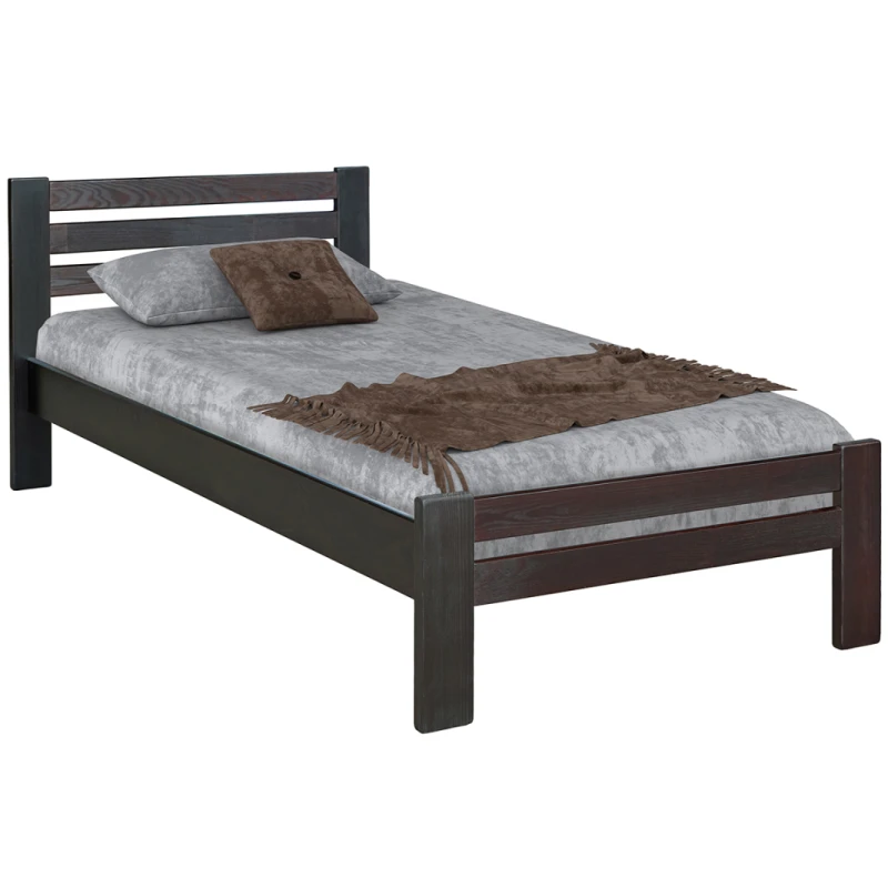 NABBI Antalya WB-90 drevená jednolôžková posteľ s roštom orech