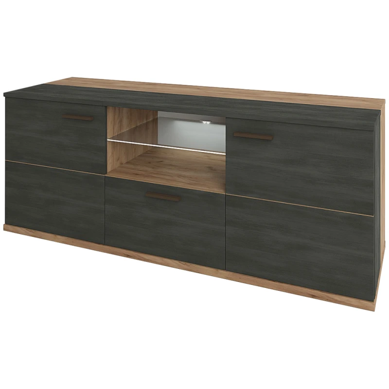 NABBI Ardal TV-E-2D/1DR tv stolík northern tree / craft tobacco