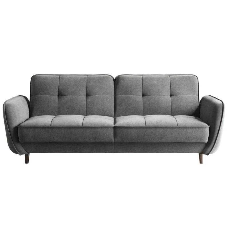 NABBI Baltino rozkladacia pohovka s úložným priestorom svetlosivá