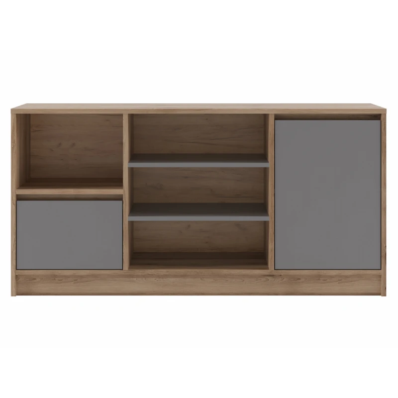 NABBI Boran CH dvojdverová komoda dub artisan / sivá