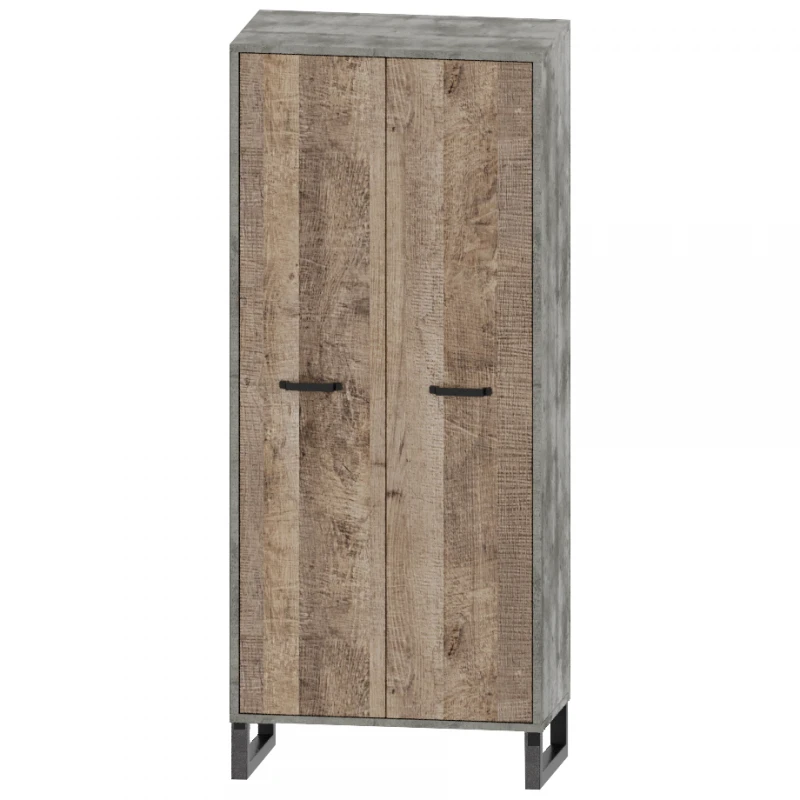 NABBI Bova W-2D dvojdverová šatníková skriňa pieskový dub / woodcon