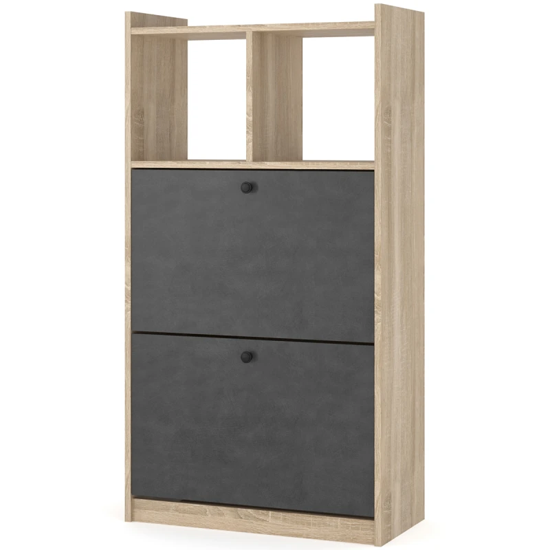 NABBI Catamo 4 botník (skrinka na topánky) dub sonoma / matera