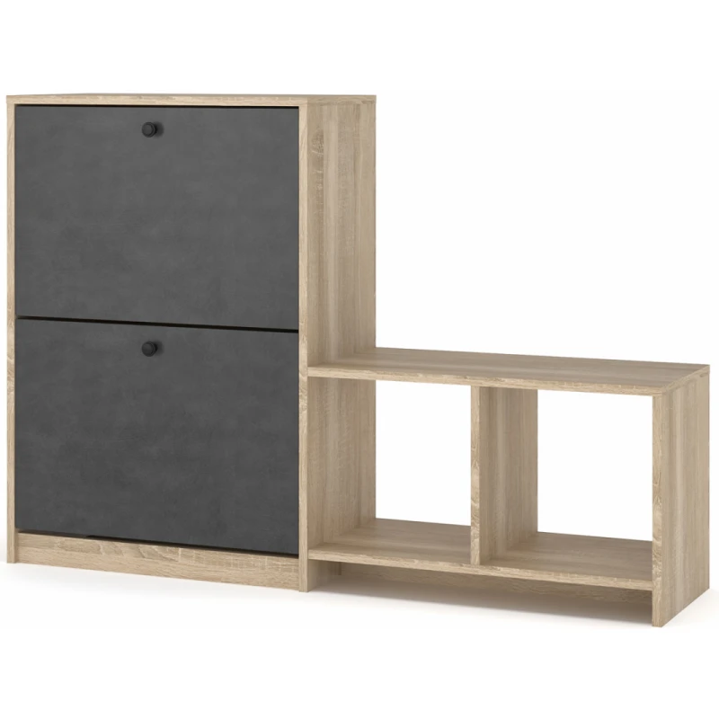 NABBI Catamo 5 botník (skrinka na topánky) dub sonoma / matera