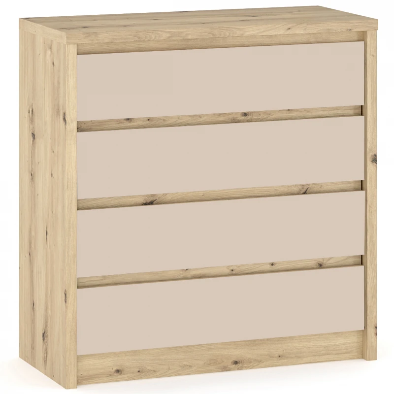 NABBI Daicos CH-4DRWS zásuvková komoda dub artisan / champagne