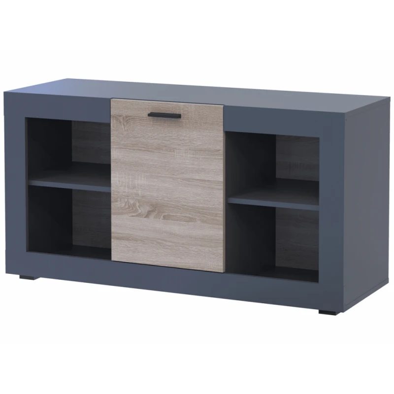 NABBI Dolin CH-1D jednodverová komoda grafit / dub sonoma