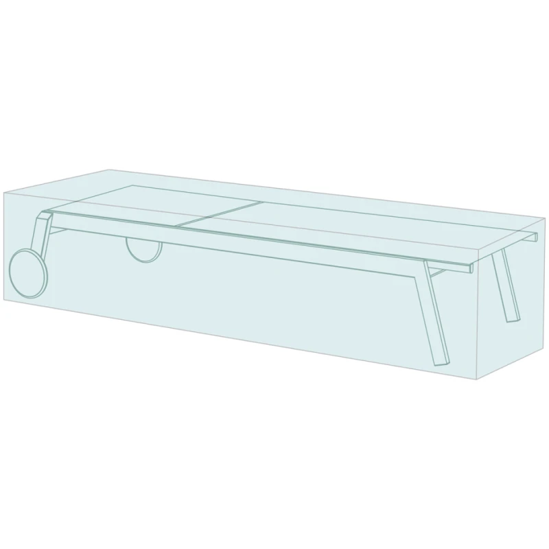 NABBI E-NBL200 ochranný obal na záhradné lehátko svetlosivá