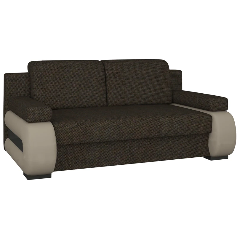 NABBI Limia rozkladacia pohovka tmavohnedá / béžová