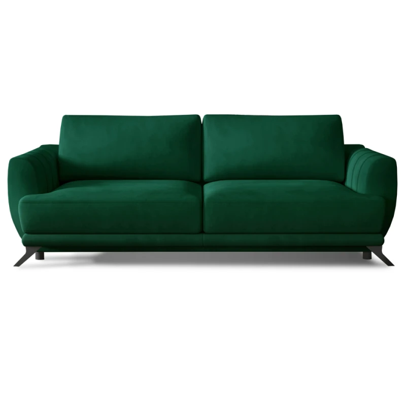 NABBI Meri rozkladacia pohovka s úložným priestorom tmavozelená