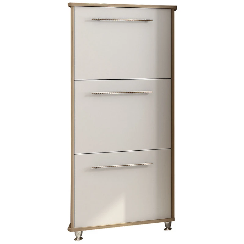 NABBI Naven SU-3D botník (skrinka na topánky) dub sonoma / biela