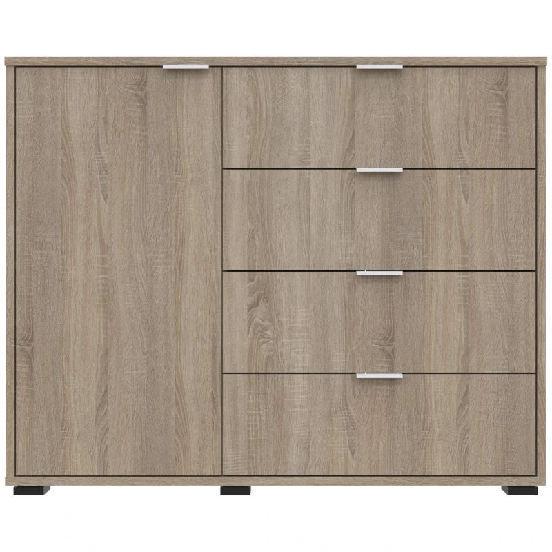 NABBI Nosen C1 jednodverová komoda so zásuvkami dub sonoma