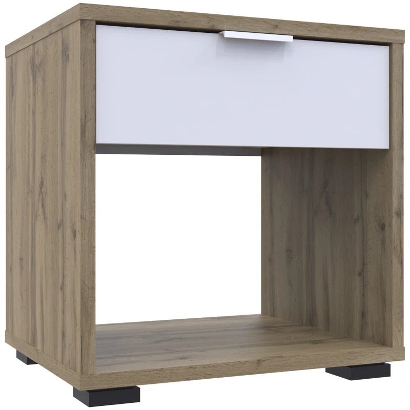 NABBI Nosen N2 nočný stolík dub tahoe / biela