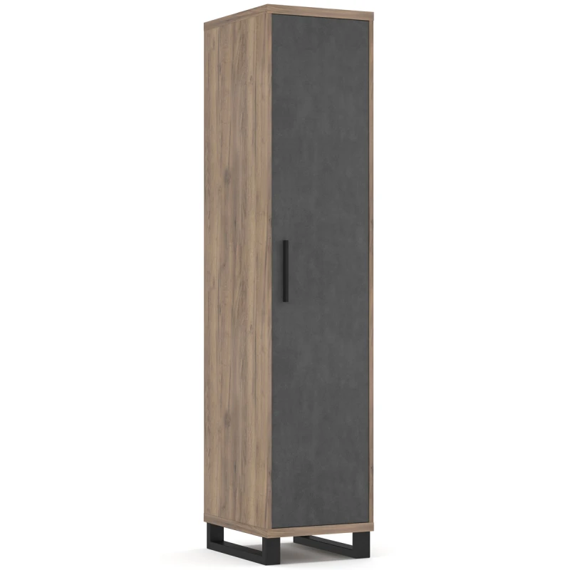 NABBI Ovida 1D jednodverová policová skriňa craft tobaco / matera