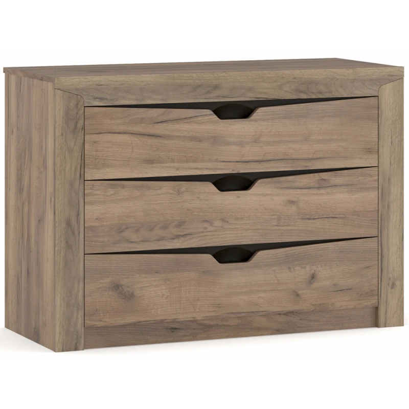 NABBI Soraya CH zásuvková komoda dub tabaco / wenge