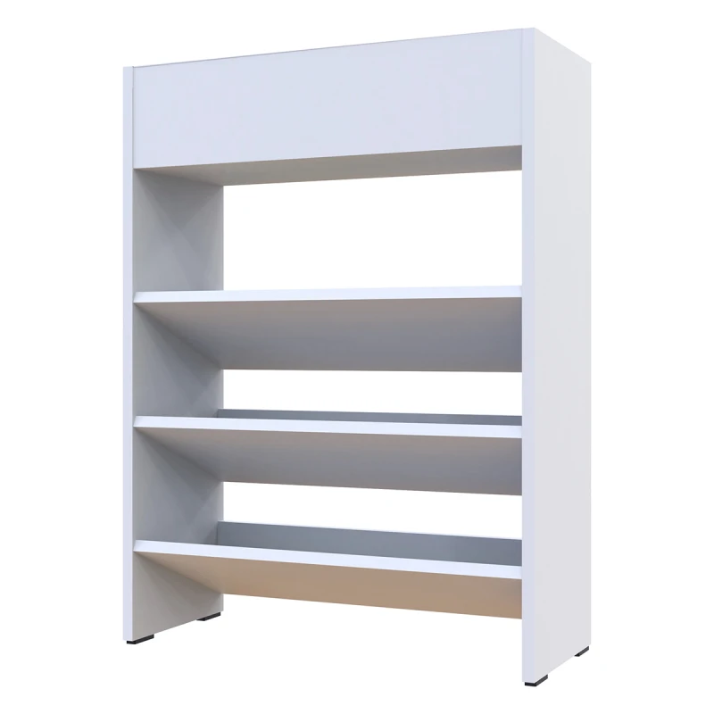 NABBI Suter S2 botník so zásuvkou biela