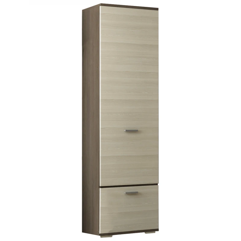 NABBI Veneta W predsieňová skriňa tmavý popol shimo / svetlý popol shimo