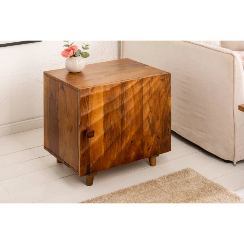 Nočný stolík FILEMON Dekorhome Hnedá