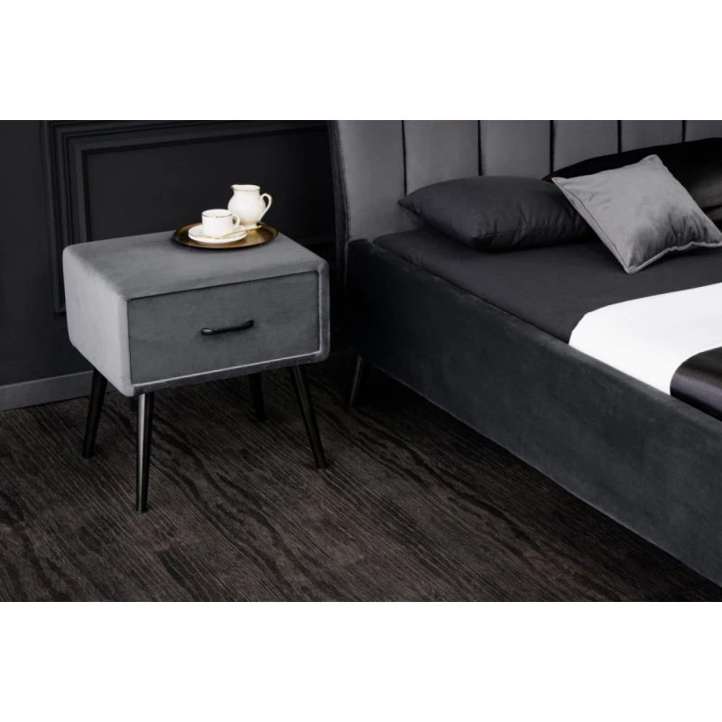 Nočný stolík VENEG Dekorhome Sivá