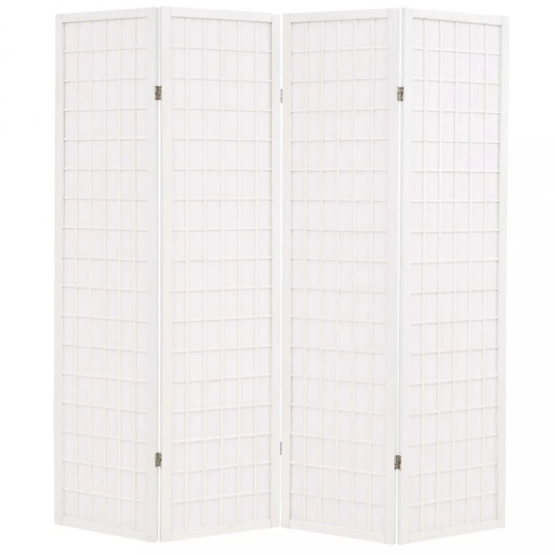 Paravan Japonsko 4-dielny Dekorhome Biela