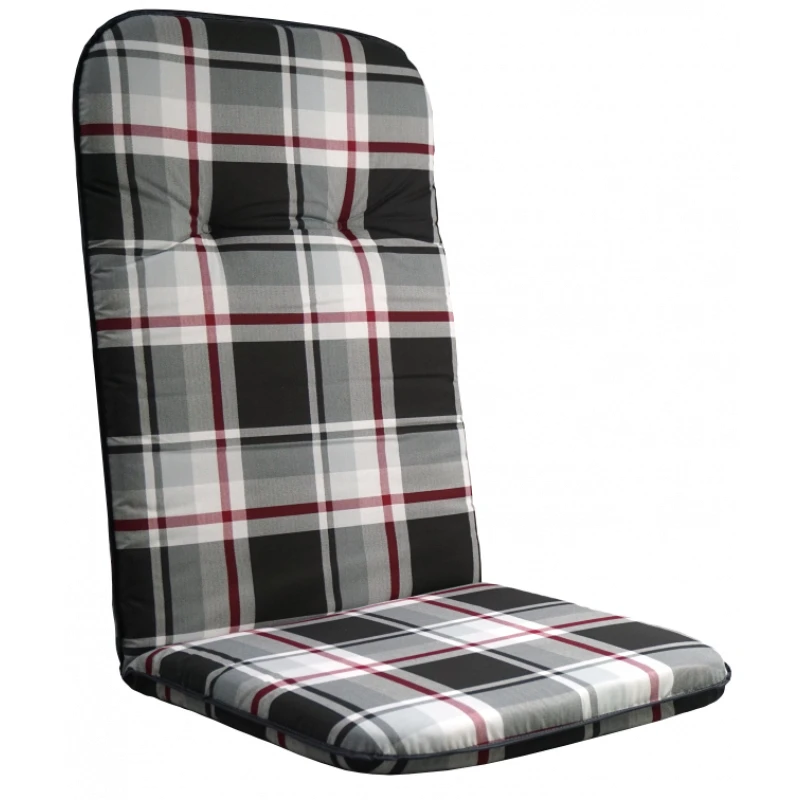 Poduška na záhradné kreslo SCALA HOCH  Sun garden Čierna / sivá