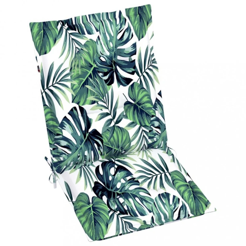 Podušky na záhradné stoličky 2 ks Dekorhome Kvety vzor