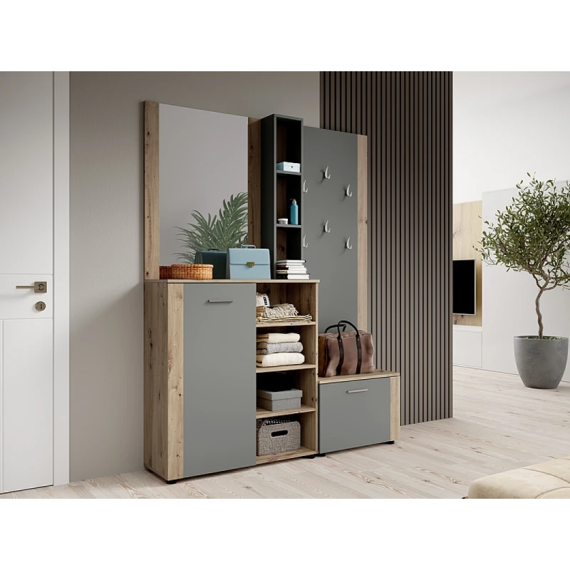 Predsieňová zostava P-007 Signal Dub artisan / sivá